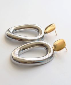 Aretes Amelie - Dorado con plata