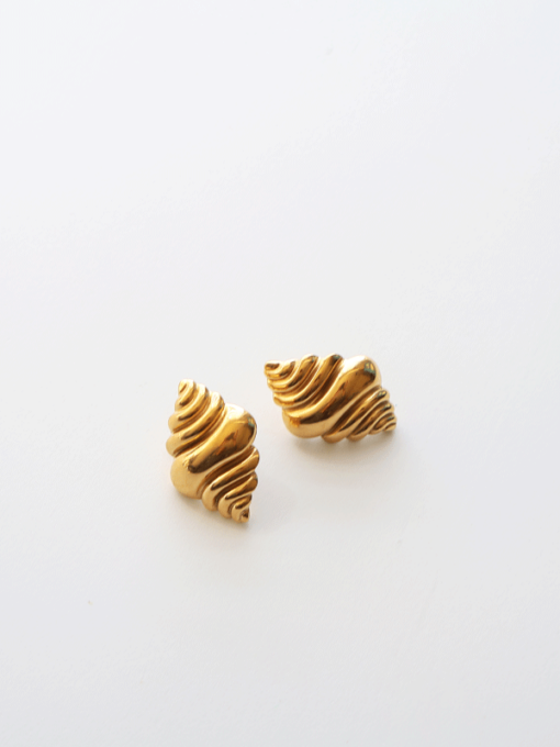 Aretes dorados acero inoxidable