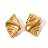 Aretes dorados acero inoxidable