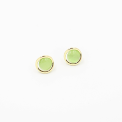 Pendientes de ópalo verde
