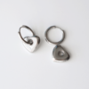 Aretes huggie Love • silver FineDresser