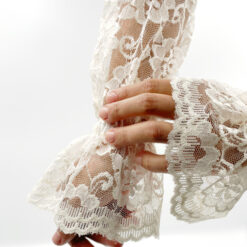 Fake Cuffs Encaje Perla