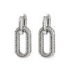 Leona earrings acero inoxidable Plata