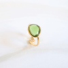 Lucille ring acero inoxidable - verde.