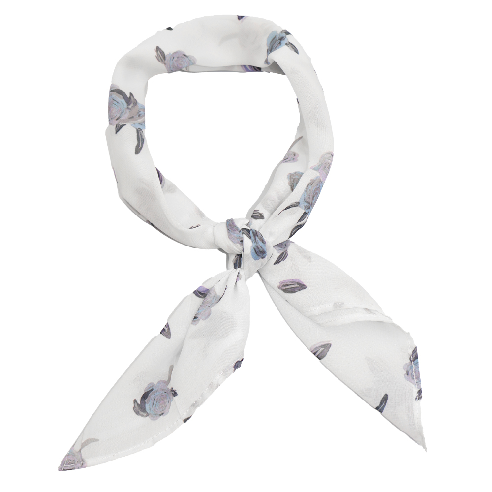 Mascada de flores Luz, Mascada, Pañuelo, Pañoleta, Bandana