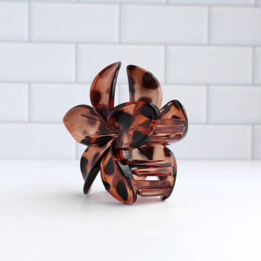 Pinza en forma de flor - Leopardo