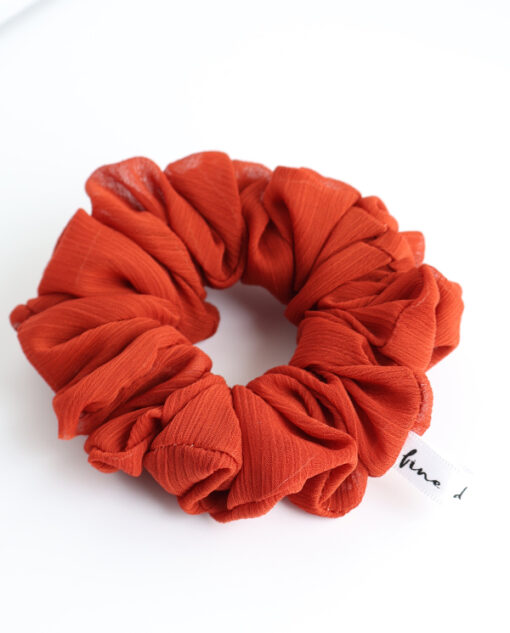 Scrunchie Bri - color Naranja Ladrillo
