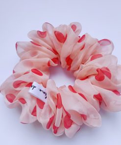 Scrunchie Polka Dots Rose - Fine Dresser