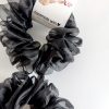 Scrunchie black organza - Fine Dresser