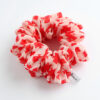 Scrunchie Rojo con beige