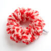 Scrunchie Rojo con beige